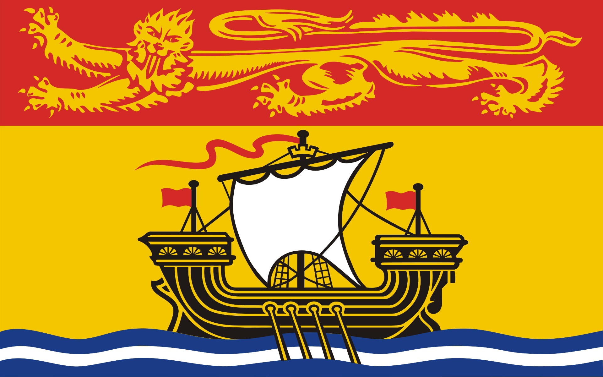 Nouveau Brunswick, le drapeau