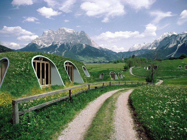 Maison souterraine et écologique © Green Magic Homes
