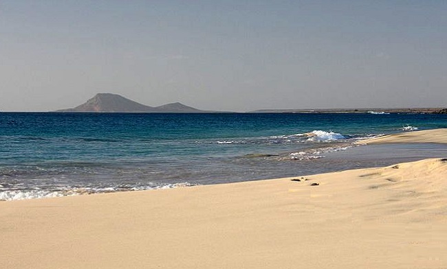 Belle plage de l'île de Sal