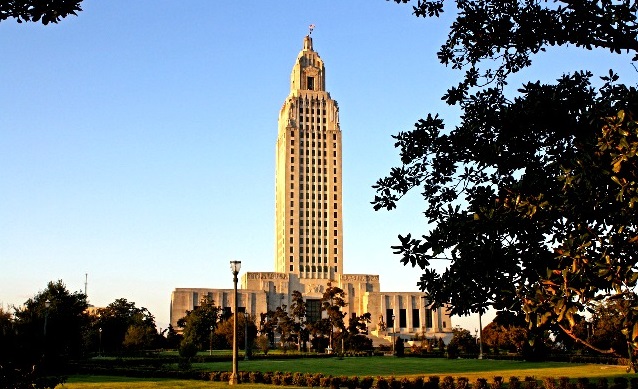 L'Ancien Capitole de Bâton-Rouge parmi les villes de la Louisiane