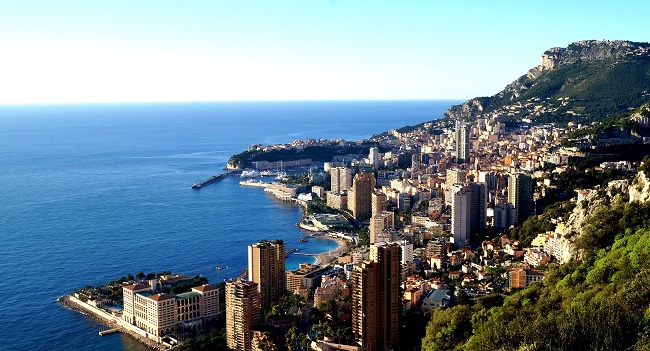 Différents quartiers de Monaco