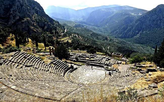 L'amphithéâtre de Delphes
