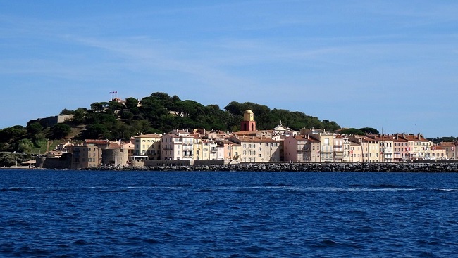 La Côte d'Azur depuis la mer