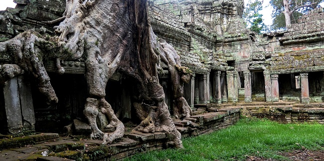 Temple ancien au Cambodge