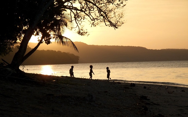 Vanuatu à la tombée du jour