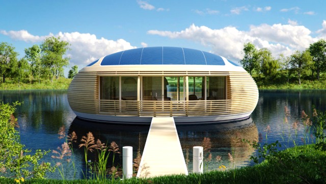 Maison flottante écologique ©Giancarlo Zema 