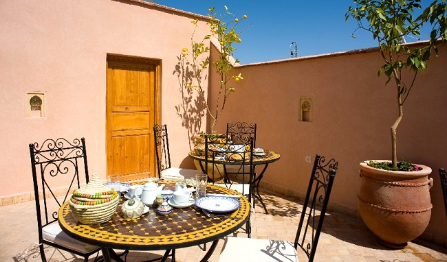 Terrasse privée à Marrakech