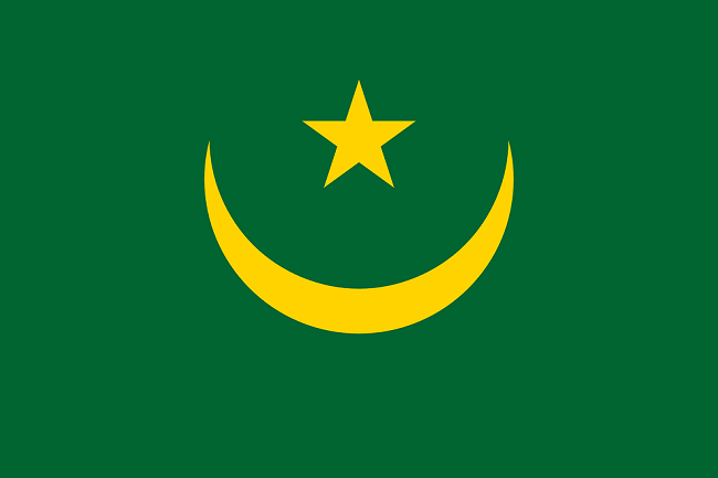 Le drapeau de la Mauritanie