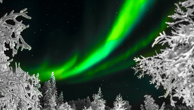 Destinations aurores boréales en Laponie Finlandaise © DR