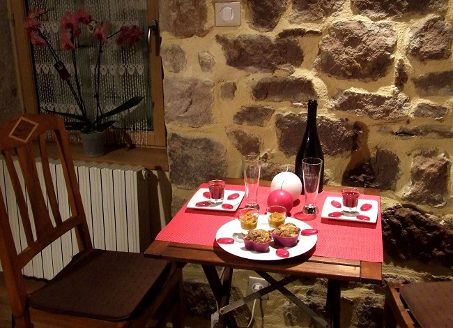 séjour en Aveyron : Petite table pour un week-end en Amoureux