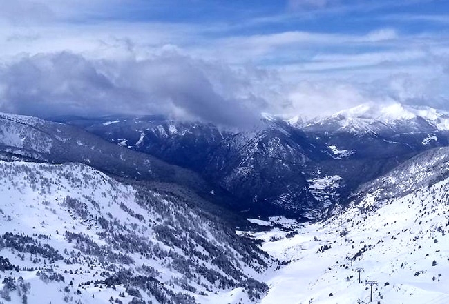 Station de ski de Grandvalira en Andorre, la plus grande des stations de ski des Pyrénées