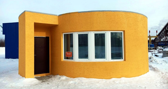 Une maison imprimée en 3D ©Apis Cor