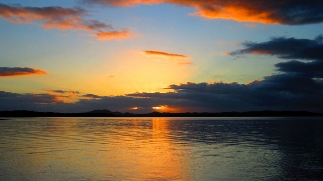 Coucher de soleil sur la Nouvelle-Calédonie