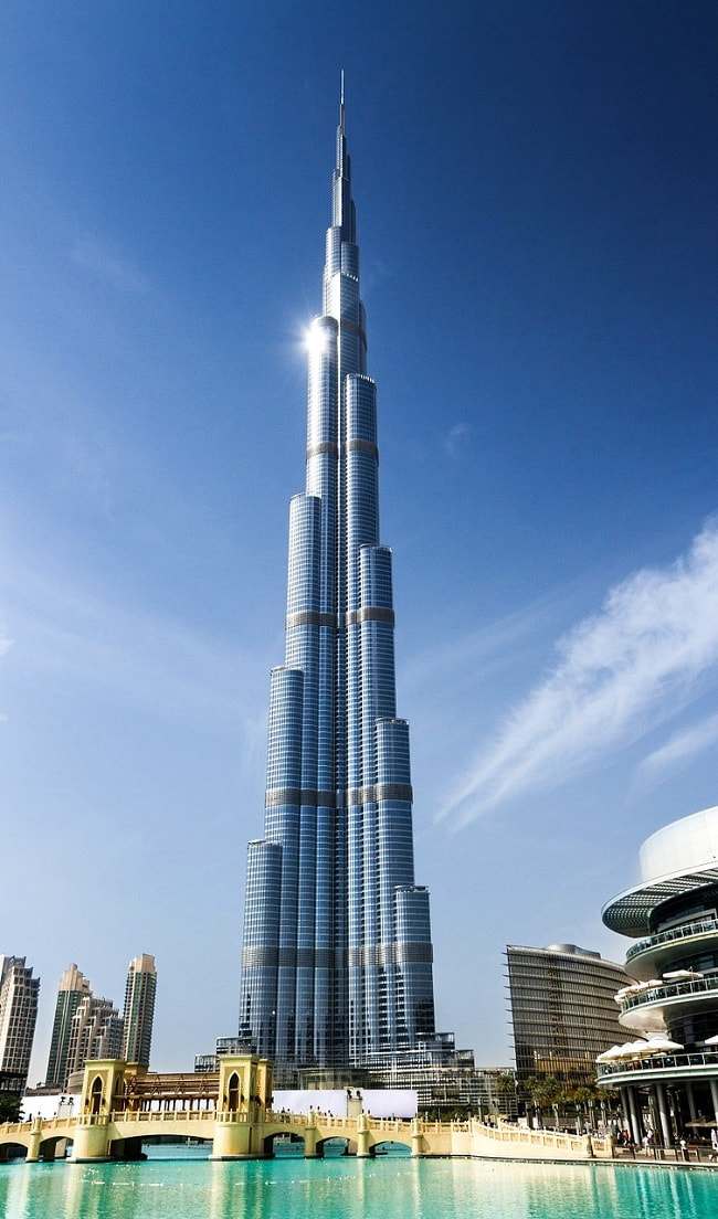 La tour Burj Khalifa à Dubaï