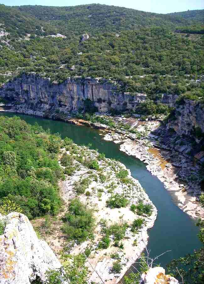 Les gorges de l'Ardèche