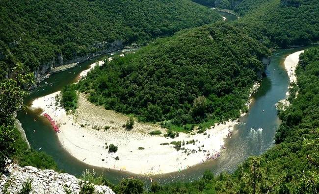 Magnifique vue sur les gorges de l'Ardèche