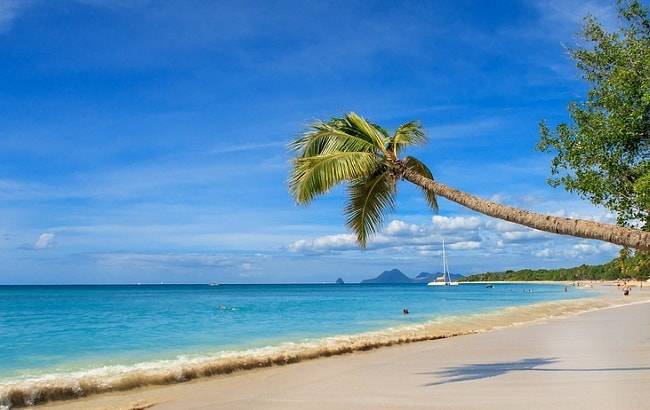 L'une des plus belles plages de la Martinique