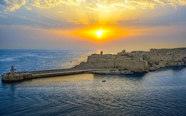Coucher de soleil sur Malte