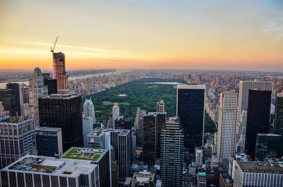 Vue de Central Park depuis un gratte ciel