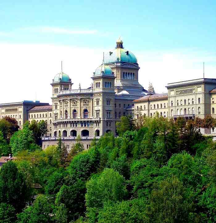 Le Palais fédéral de Berne en Suisse
