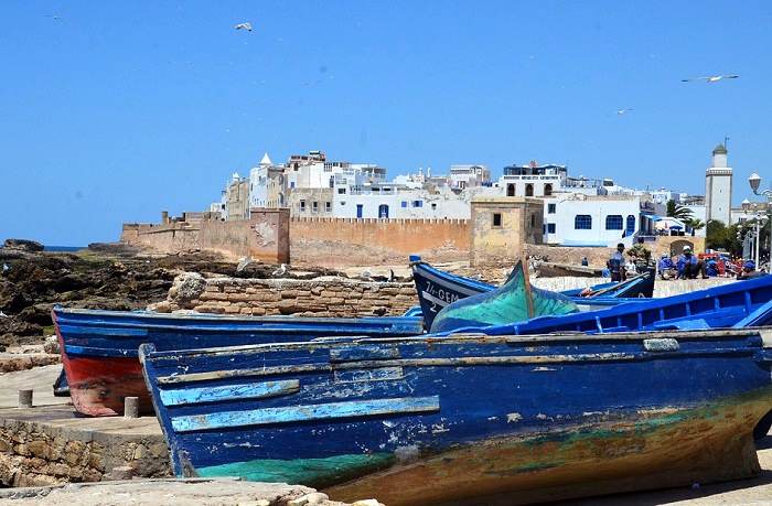 Location de vacances au Maroc : Une vue d'Essaouira depuis son port