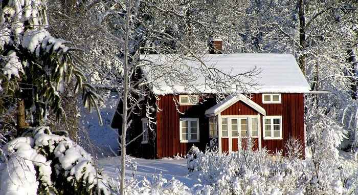Une maison suèdoise typique pour séjour au ski en Suède réussi
