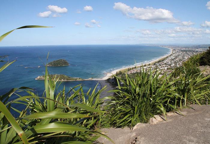 La plage de Maunganui, l'une des plus belles plages de la Nouvelle-Zélande