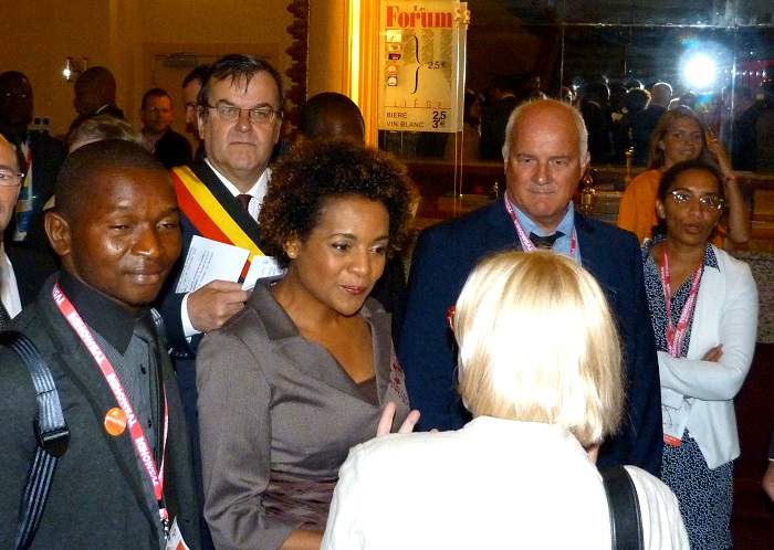 Michaëlle Jean, la Secrétaire générale de la Francophonie au 2e Forum mondial de la langue française à Liège ©Location-Francophone