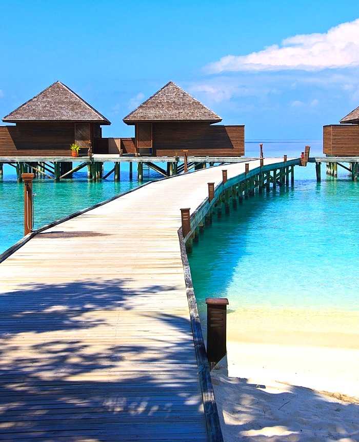 Un repos bien mérité sur l'île de Veligandu aux Maldives