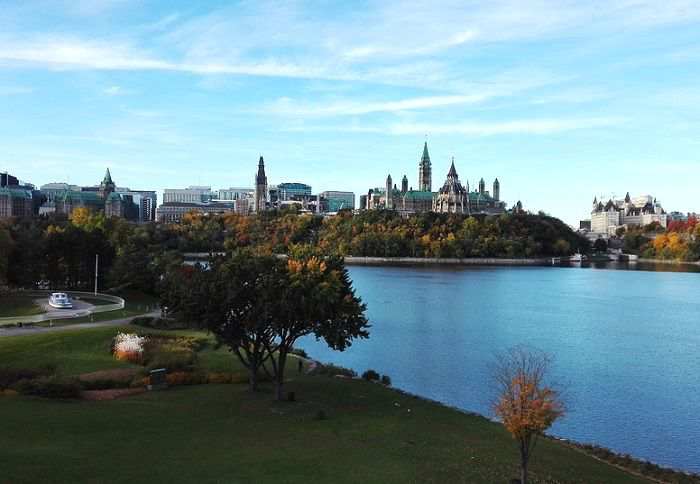 Vue panoramique sur la ville d'Ottawa au Canada
