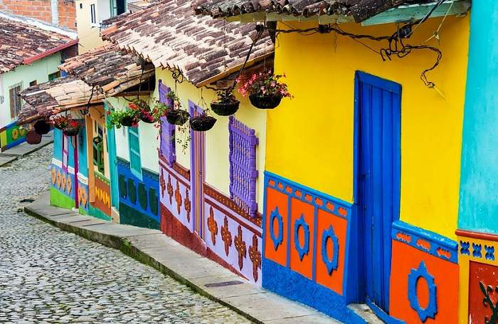 Maisons colorées de Guatapé en Colombie