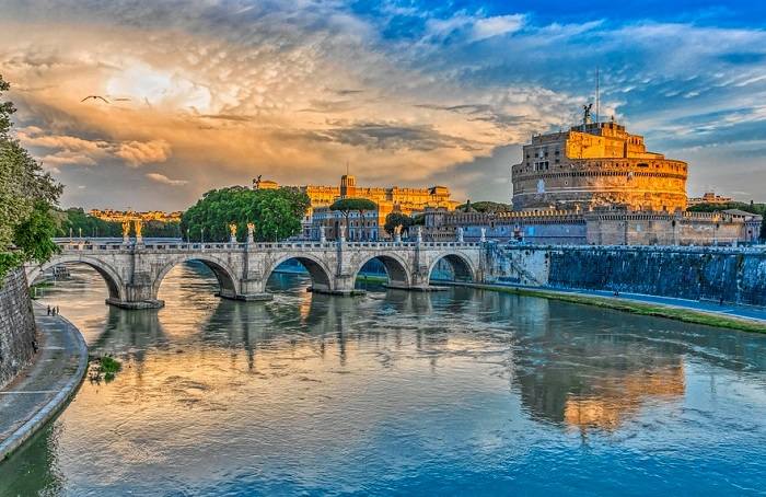 Balade au bord de l'eau à Rome