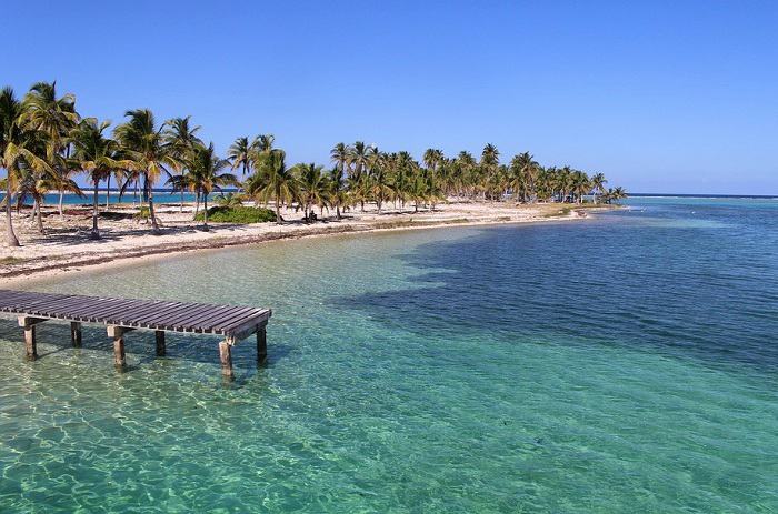 Une des nombreuses îles du Belize
