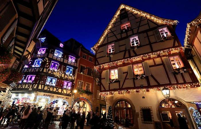 Découverte des illuminations de Noël dans le centre ville de Colmar