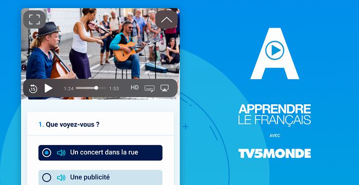 Application pour apprendre le français ©TV5MONDE