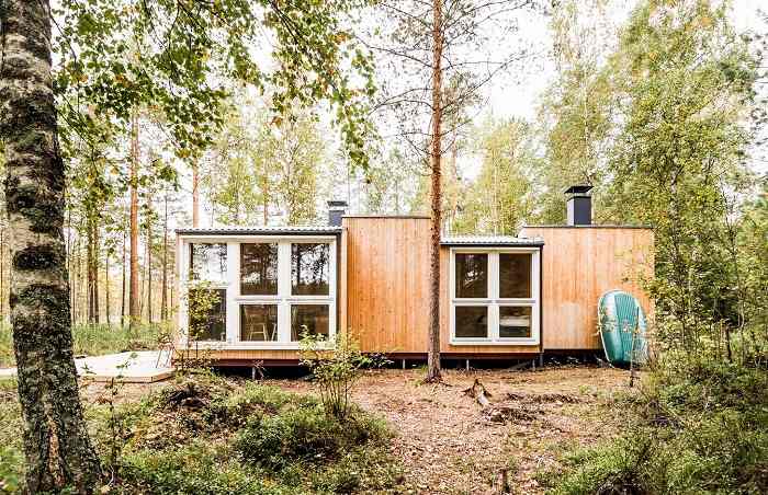 Une cabane de vacances autoconstruite © Politaire / Andre Boettcher