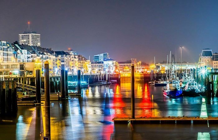 Balade nocturne sur le port d’Ostende © DR