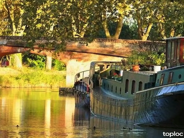 Péniche soléïado à Toulouse parmi les hébergements nature en France © Péniche soléïado / Toploc