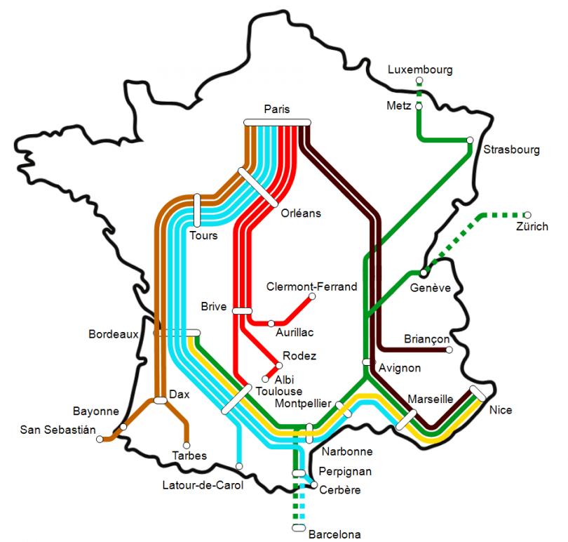 Projets de lignes de trains de nuit en France © SNCF