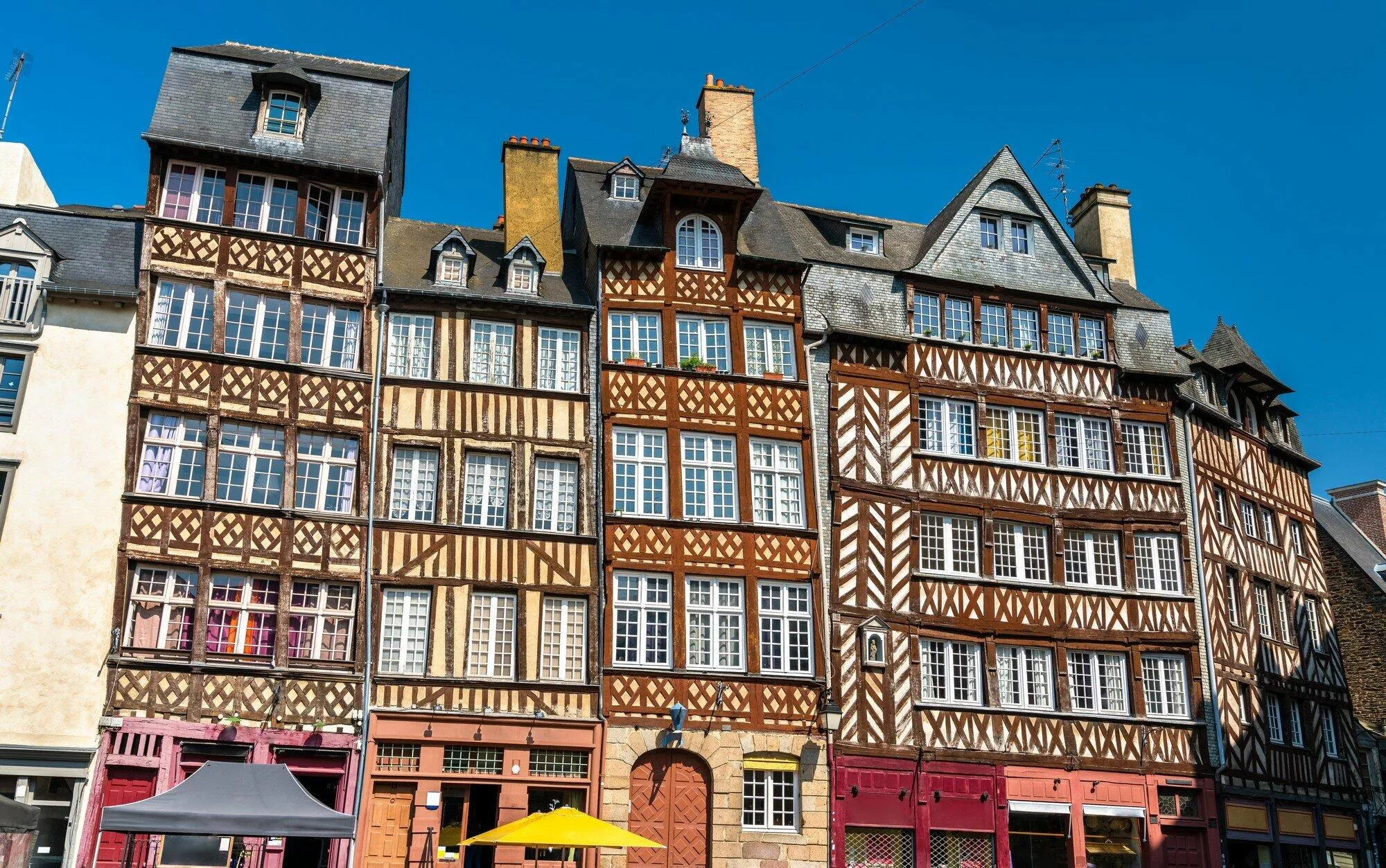 Architecture typique du centre ville de Rennes en Ille-et-Vilaine © Génération Voyage