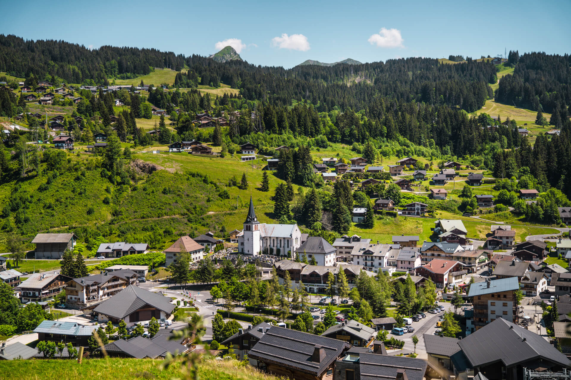 Le village des Gets l'une des stations de ski de Haute-Savoie © Manon Guenot / Lesgets.com
