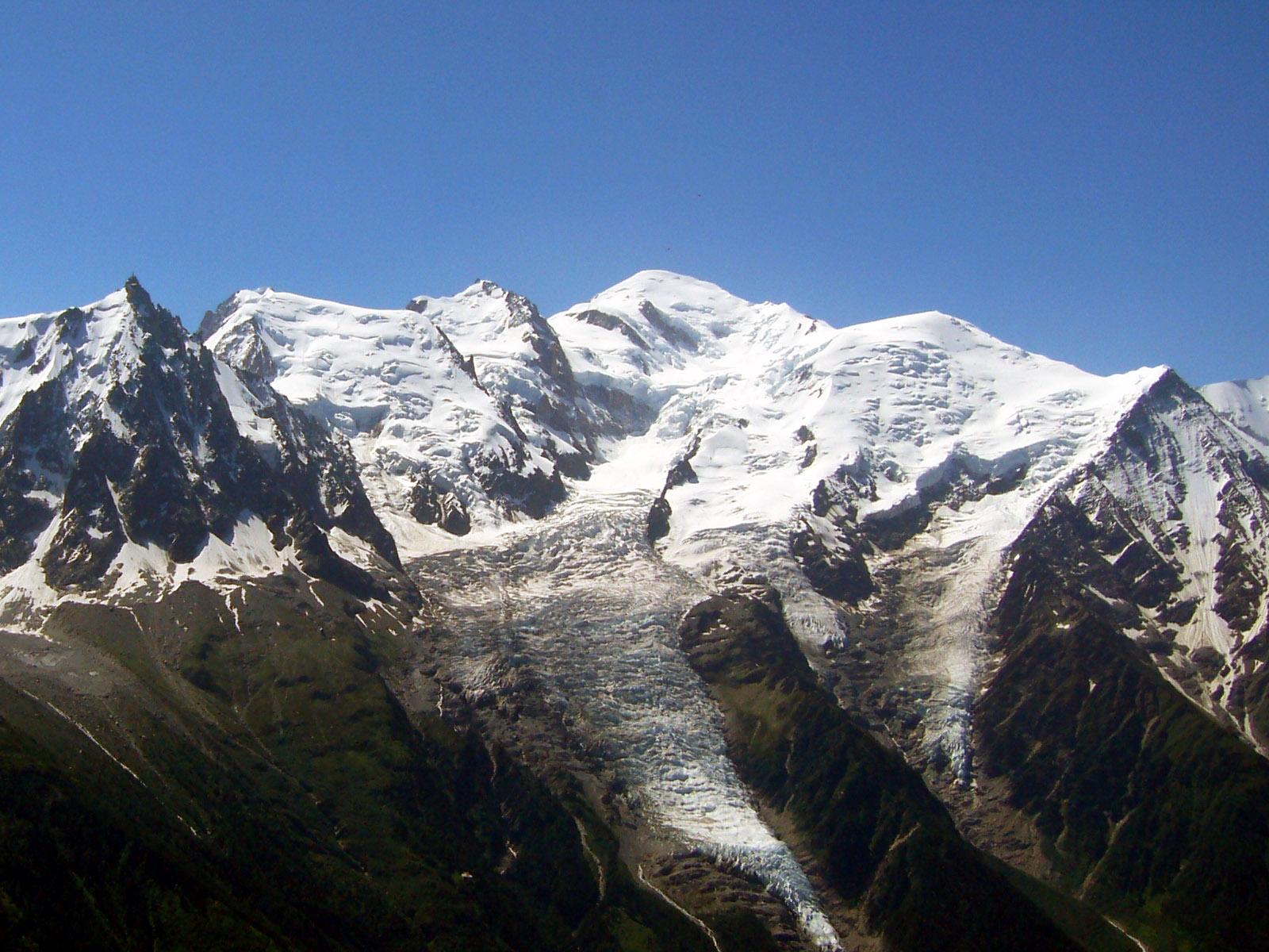 Glacier des Bossons Mont Blanc © Wikipedia
