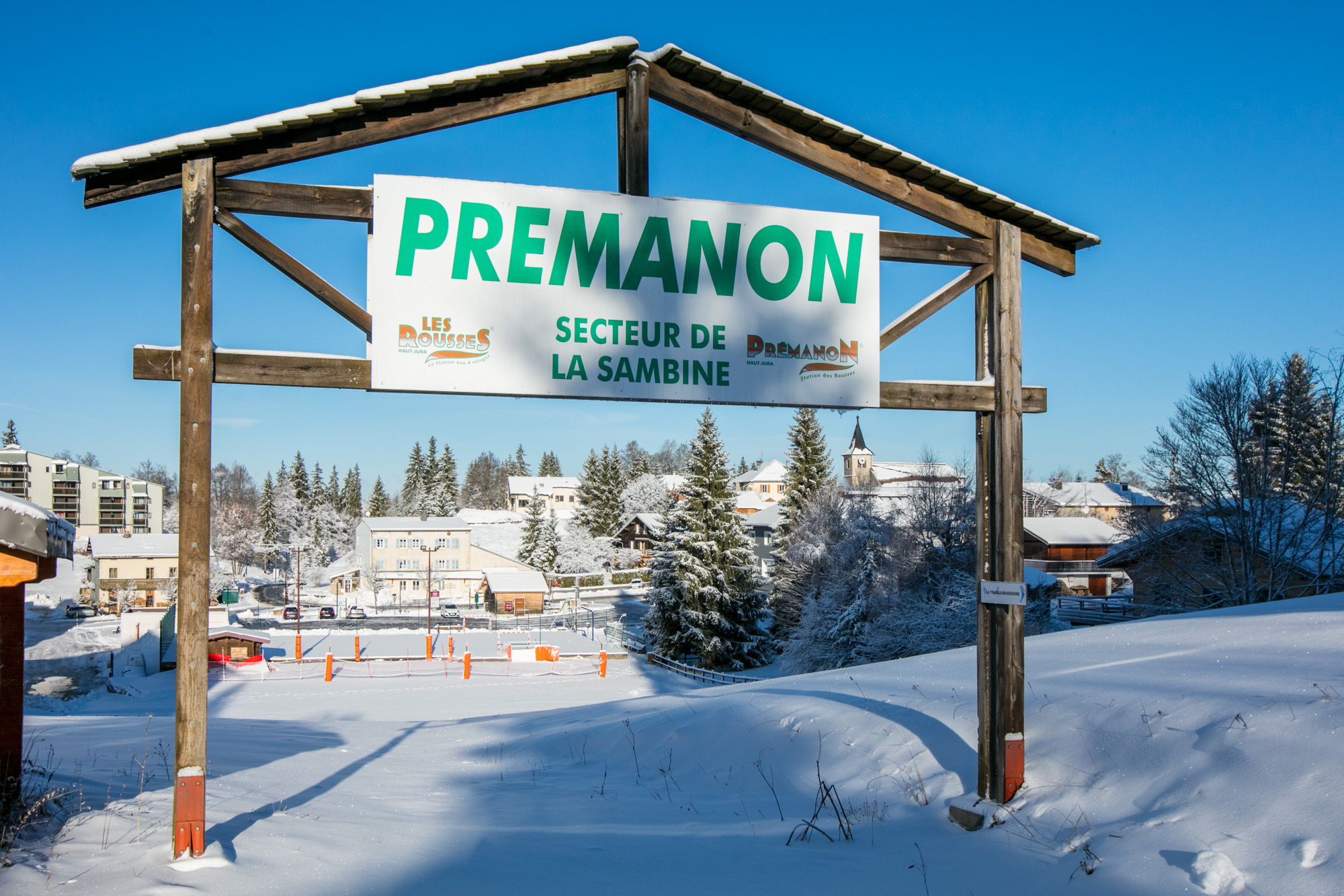 Prémanon est l'un des villages relié à la station de ski des Rousses © Laurent Mérat 