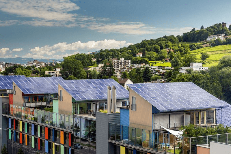 Vue sur le quartier Vauban © FWTM-Spiegelhalter