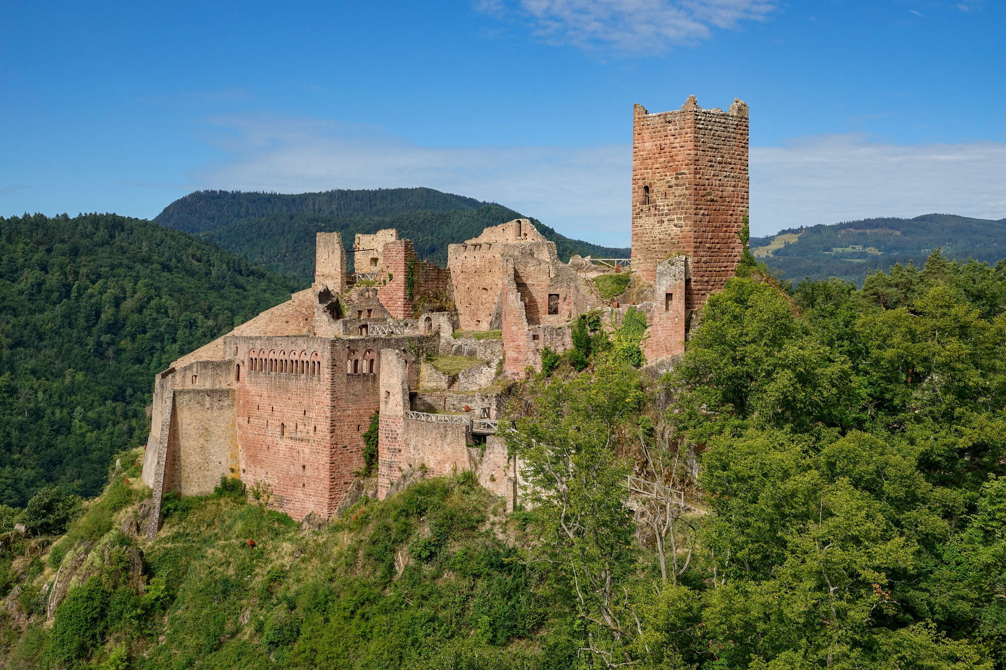 Château de Saint-Ulrich parmi les châteaux d'Alsace © Wikipedia
