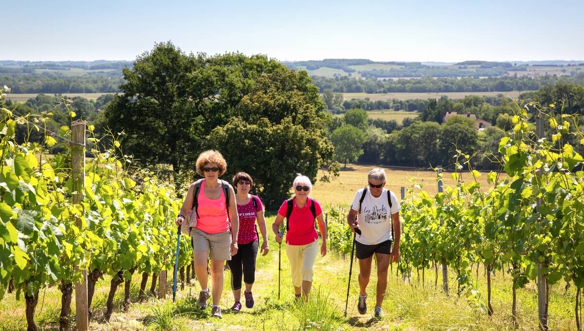 Randonnée dans les vignes du Val d’Adour ©Tourisme Gers