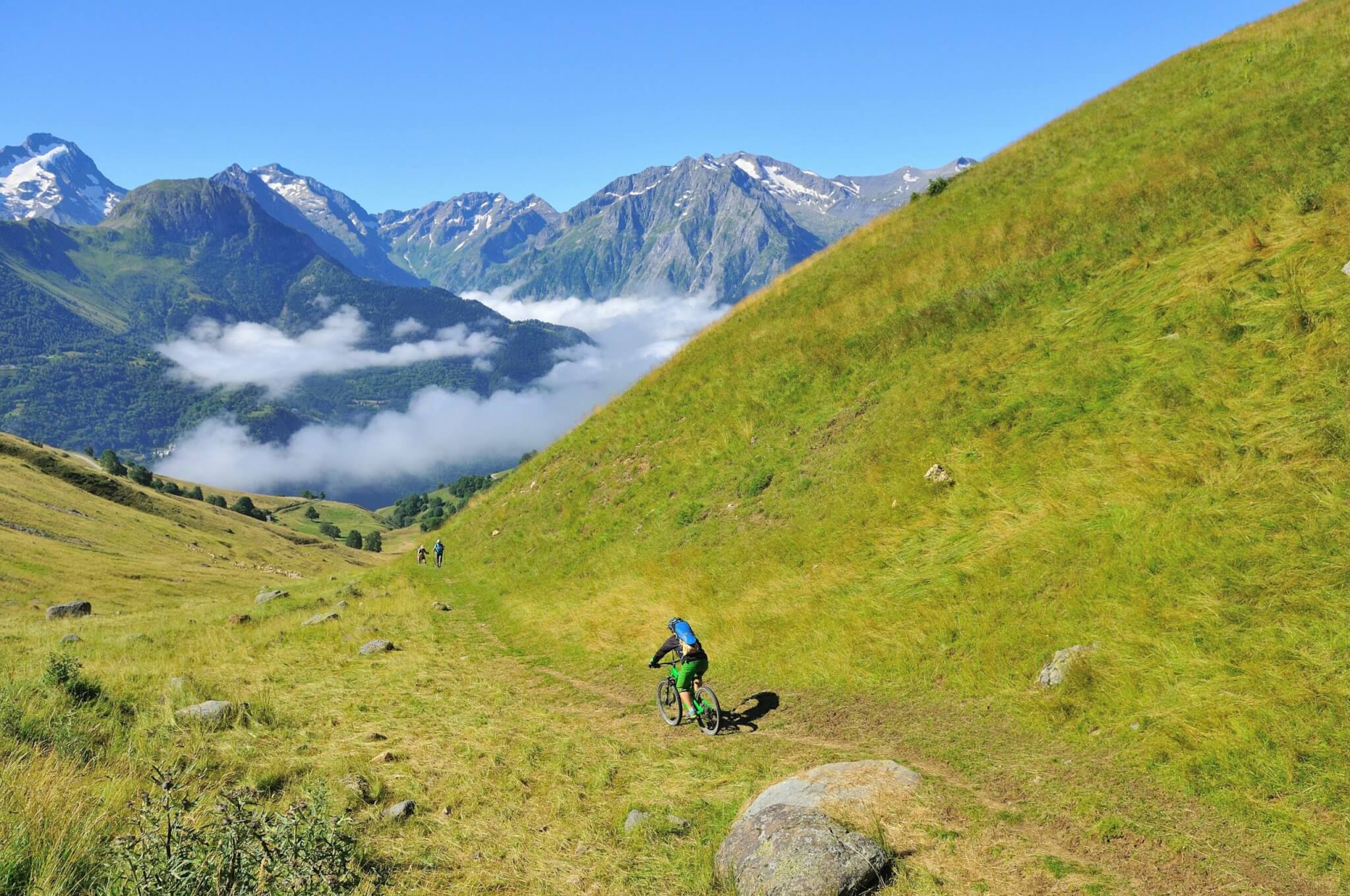 Descente en VTT sur la boucle de Signal de l'Homme dans l'Alpe d'Huez ©Alpe d'Huez