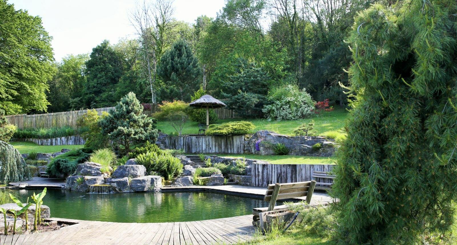Le jardin remarquable Acorus, un ardin aquatique décoré de verdures ©l'Est Républicain