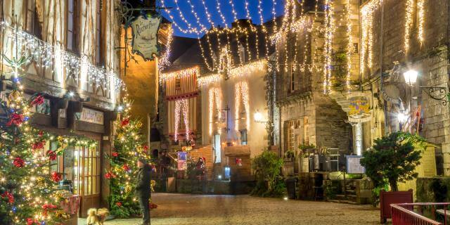 Les illuminations de Noël à Rochefort-en-Terre © Rochefort-en-Terre Tourisme