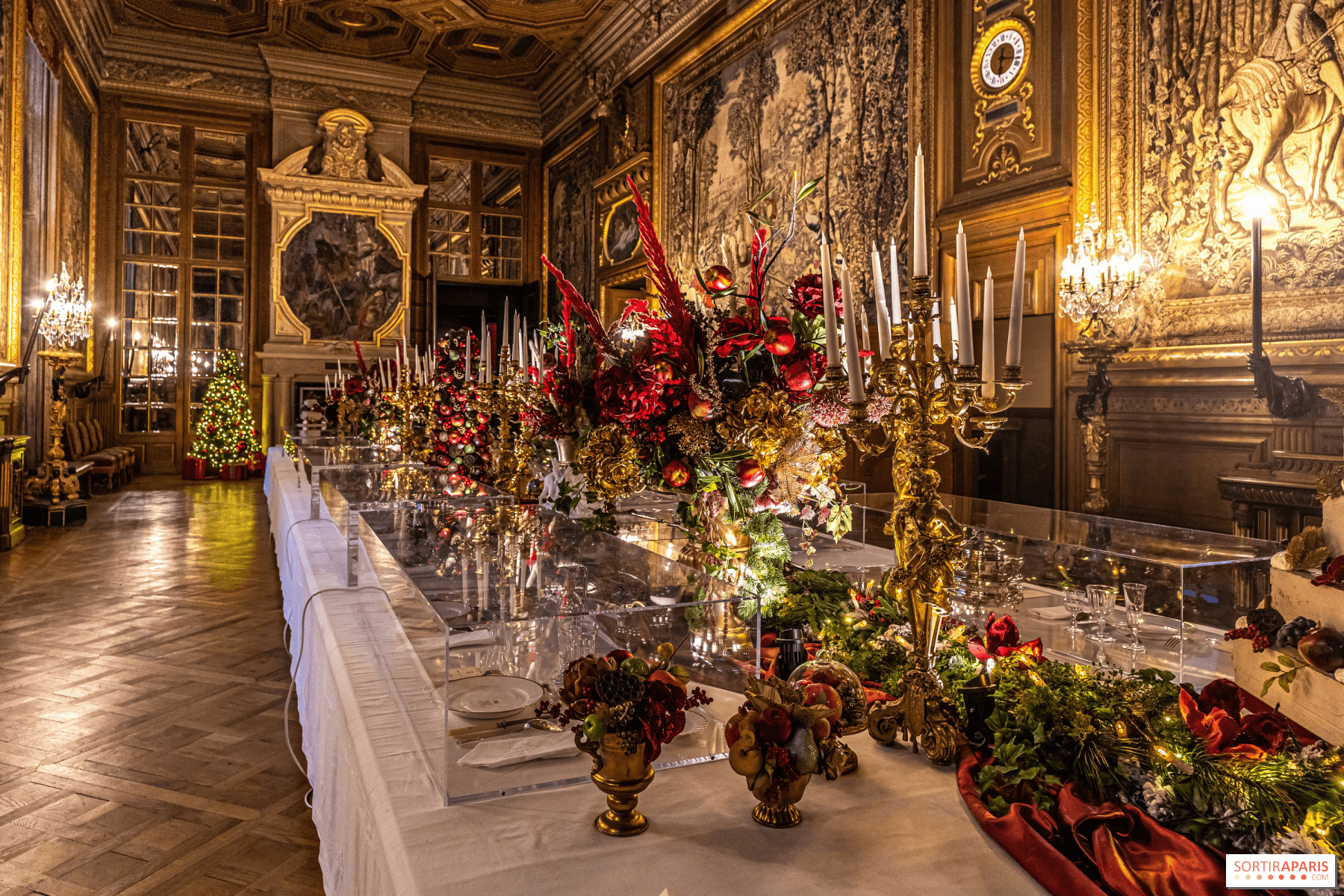 Le Château de Chantilly décoré pour Noël © Château de Chantilly